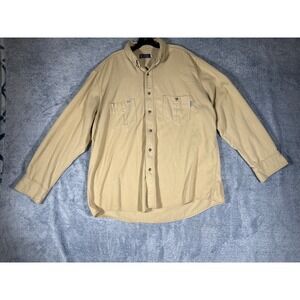 Tyndale FRMC Flame Resistant Shirt Mens 2X‎ Tan CAT 2 Arc Rated Workwear
